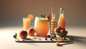 Non-Alcoholic Drinks: Sparkling Peach Sunrise